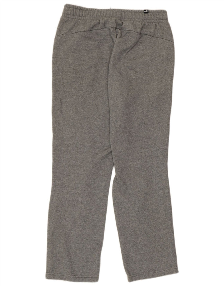 Calça de treino masculina Puma algodão cinza médio