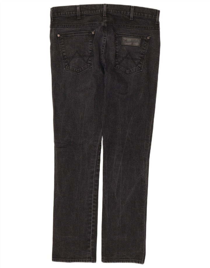 WRANGLER Masculino Vegas Skinny Jeans W36 L34 Algodão Preto