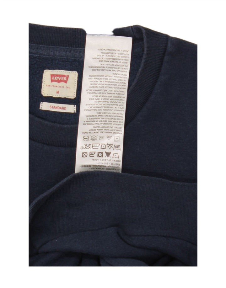 Levi's Masculino Padrão Gráfico Suéter Suéter Médio Azul Marinho Algodão