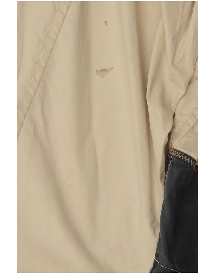 Jaqueta corta-vento masculina Ocean Star IT 46 Small White Colourblock sintético
