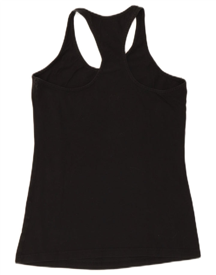 Adidas Womens Graphic Vest Top UK 8/10 Pequeno Preto