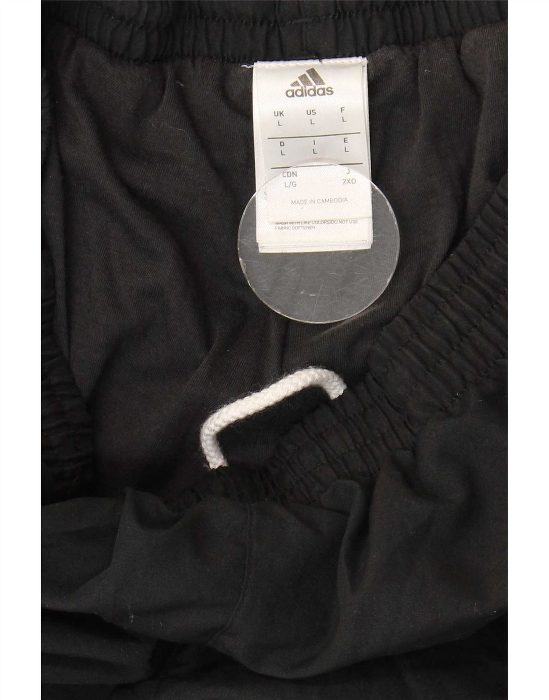 Adidas Mens Treino Calças Joggers Grande Poliéster Preto
