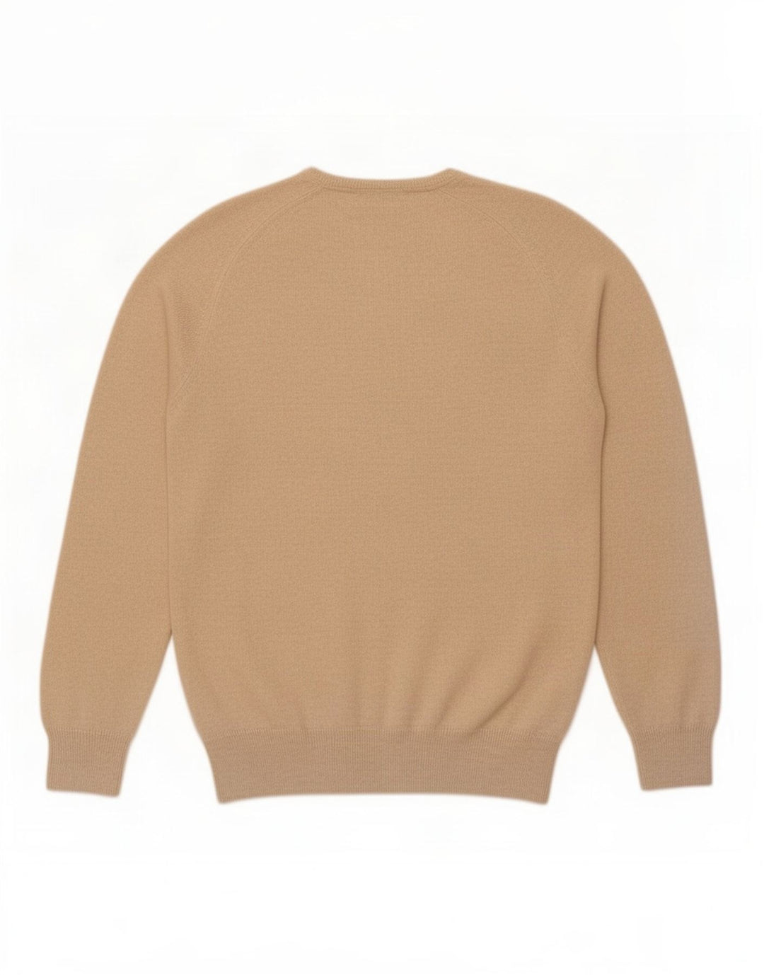 Suéter feminino Zara com decote em V grande bege