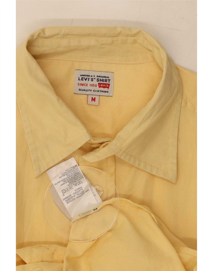 Camisa masculina de manga curta Levi's amarelo médio