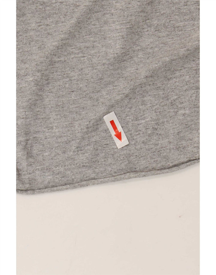 Camiseta Adidas Masculina Graphic Top Grande Algodão Cinza
