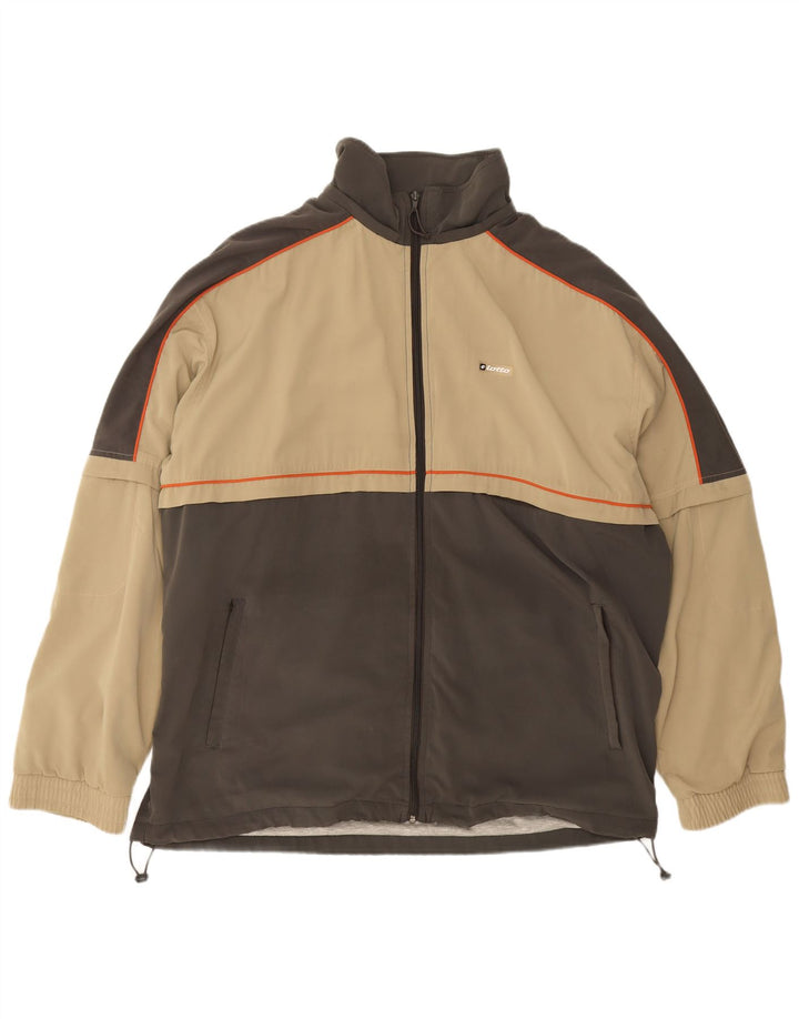 Lotto Mens Treino Top Jaqueta 2XL Poliéster Colourblock Bege