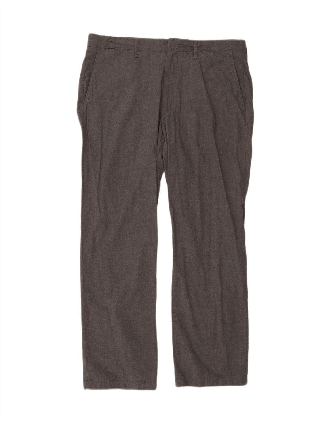 J. CREW Mens Straight Chino Trousers W35 L32 Grey Cotton Vintage J. Crew and Second-Hand J. Crew from Messina Hembry 