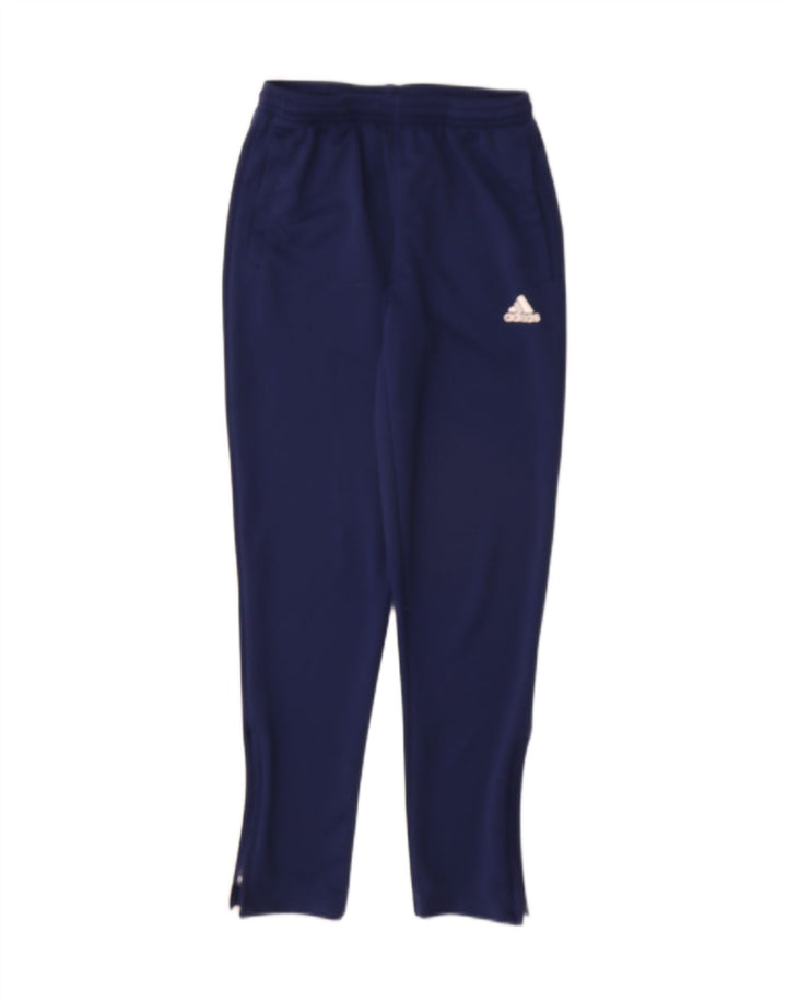 Calças de treino ADIDAS Menino Climalite 11-12 anos azul marinho poliéster