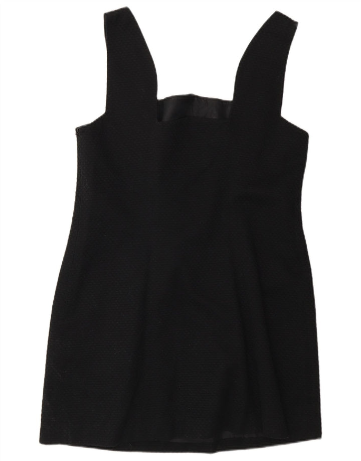 Versace vestido feminino sem mangas IT 46 grande algodão preto