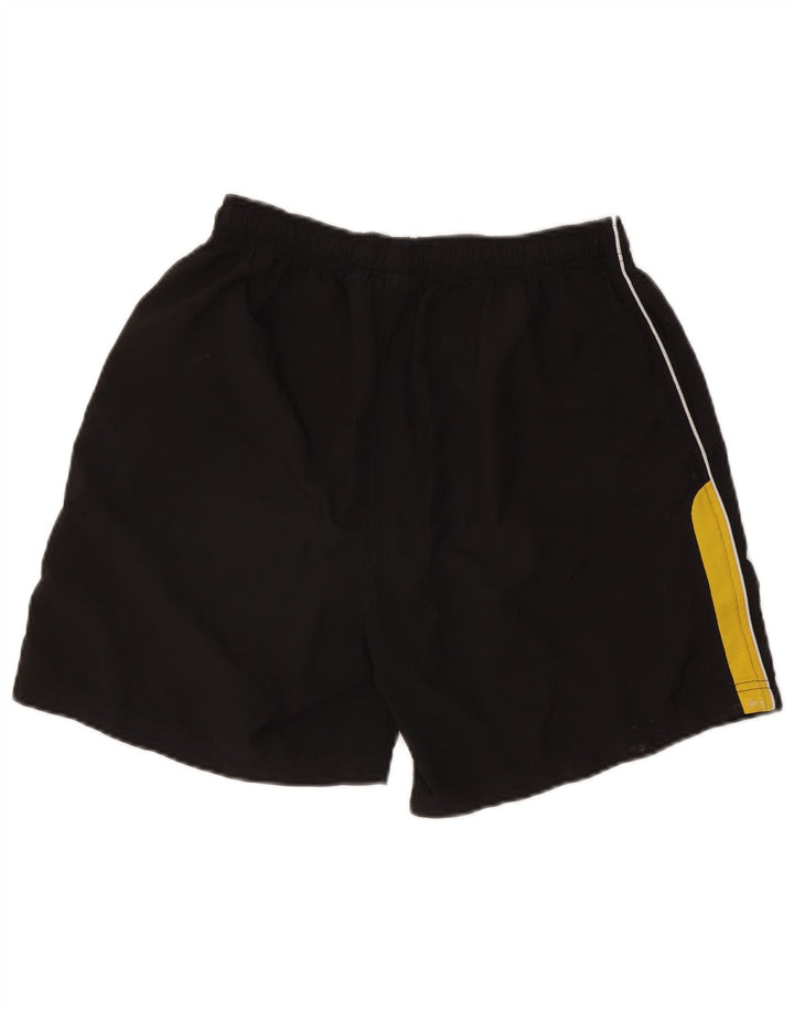 Shorts esportivos masculinos Puma grande bloco colorido preto