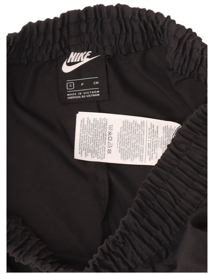 Shorts esportivos femininos Nike UK 8 pequenos poliéster preto