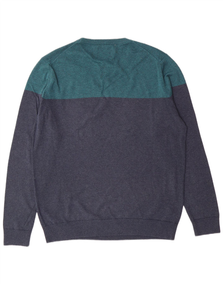 Suéter masculino SPRINGFIELD com gola redonda, grande algodão colorido verde