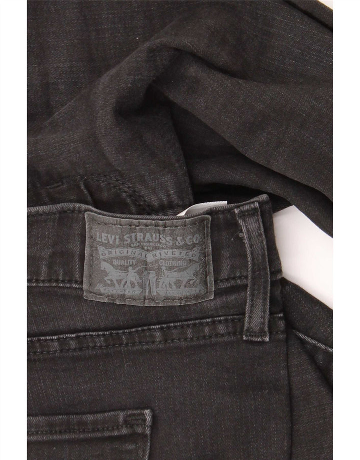 Calça jeans feminina Levi's 314 Shaping Straight W32 L30 algodão preto