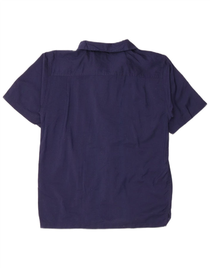 Camisa Mossimo Menino Manga Curta 14-15 Anos Grande Azul Marinho Listrado