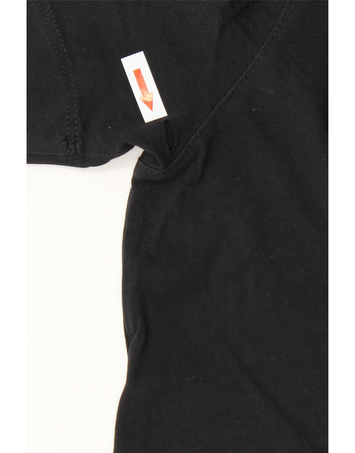 Camiseta masculina Hugo Boss Regular Fit Top Médio Preto