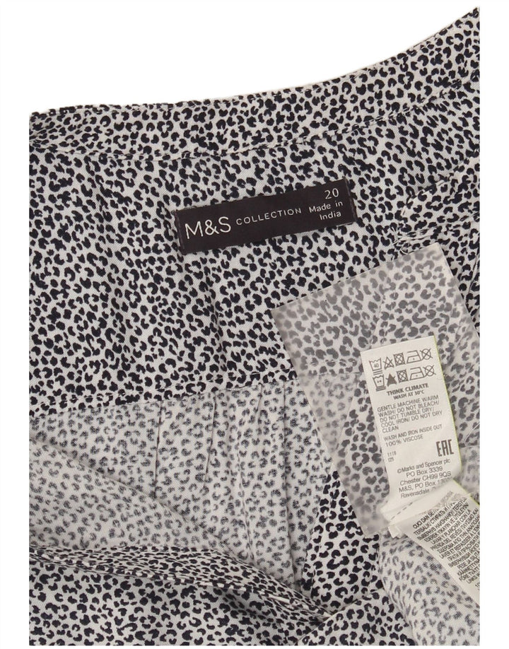 Blusa feminina Marks & Spencer com estampa animal UK 20 2XL