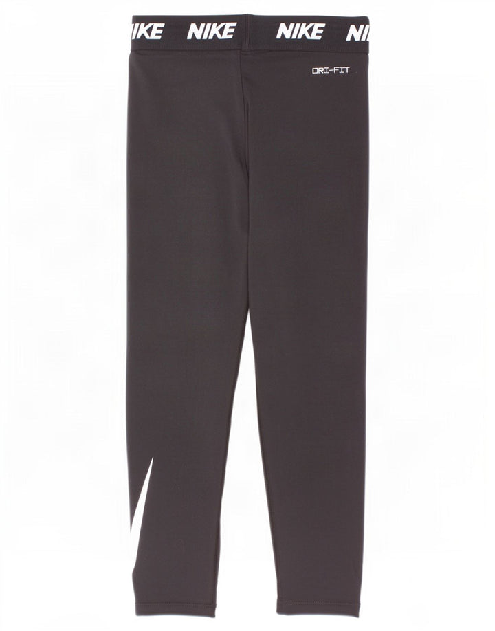 Leggings Nike Graphic para meninas de 6 a 7 anos grandes pretas