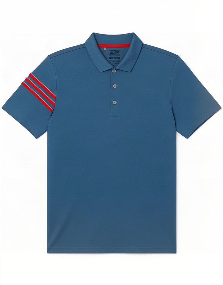 Adidas Mens Climacool Polo Camisa Azul Médio Poliéster