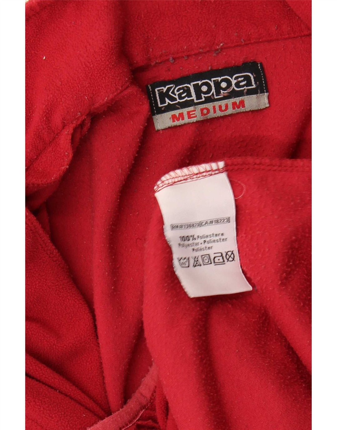 Jaqueta de lã masculina Kappa UK 36 poliéster vermelho pequeno