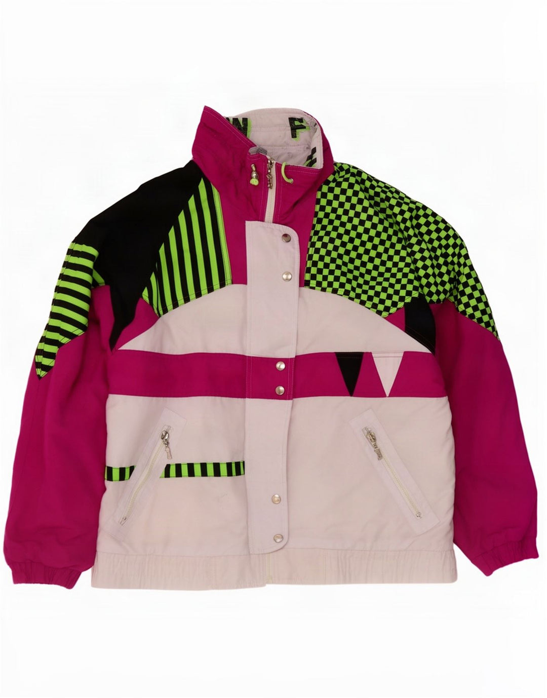 Jaqueta de esqui feminina Rodeo By C&A EU 38 médio branco colorblock poliéster