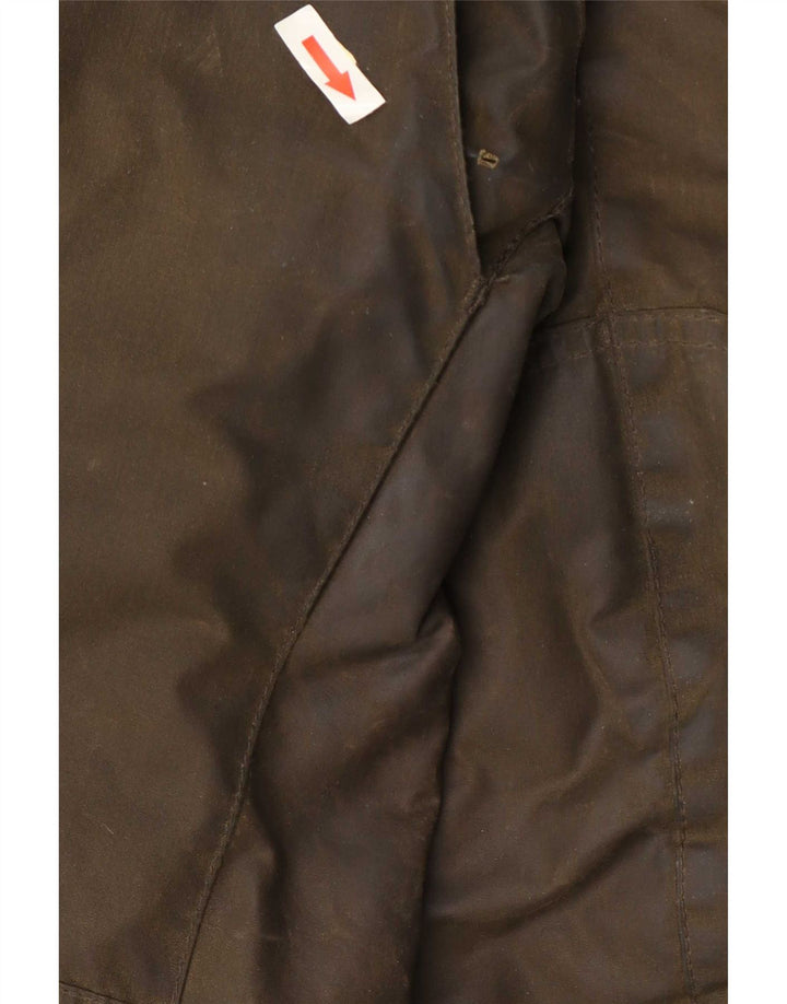 Jaqueta masculina de algodão encerado Barbour UK 38 médio cáqui