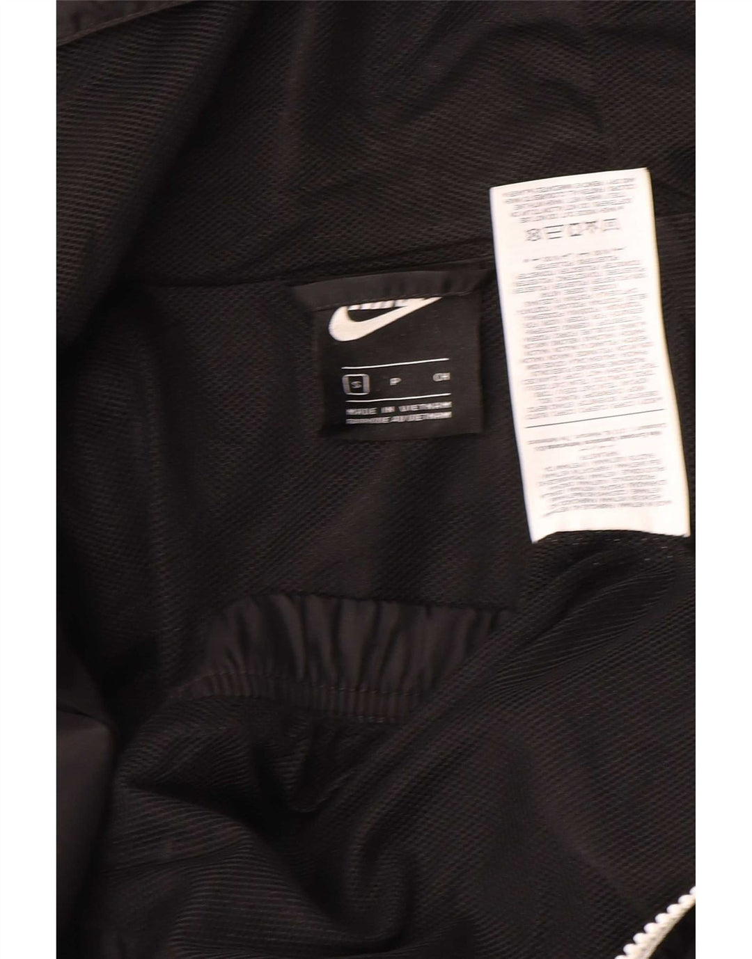 Jaqueta bomber masculina Nike com capuz UK 36 poliéster preto pequeno