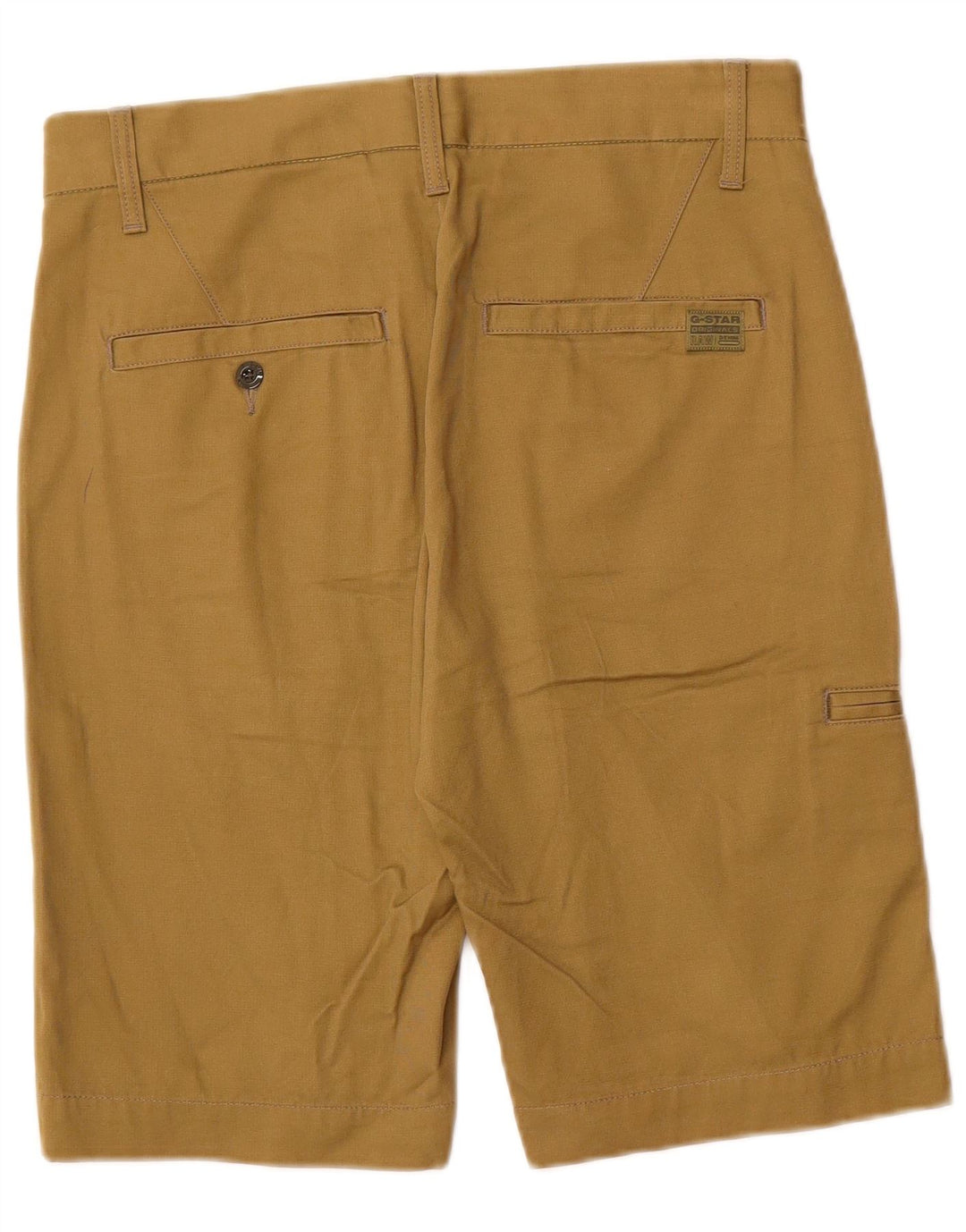 Shorts cargo masculino G-STAR W28 pequeno algodão cáqui