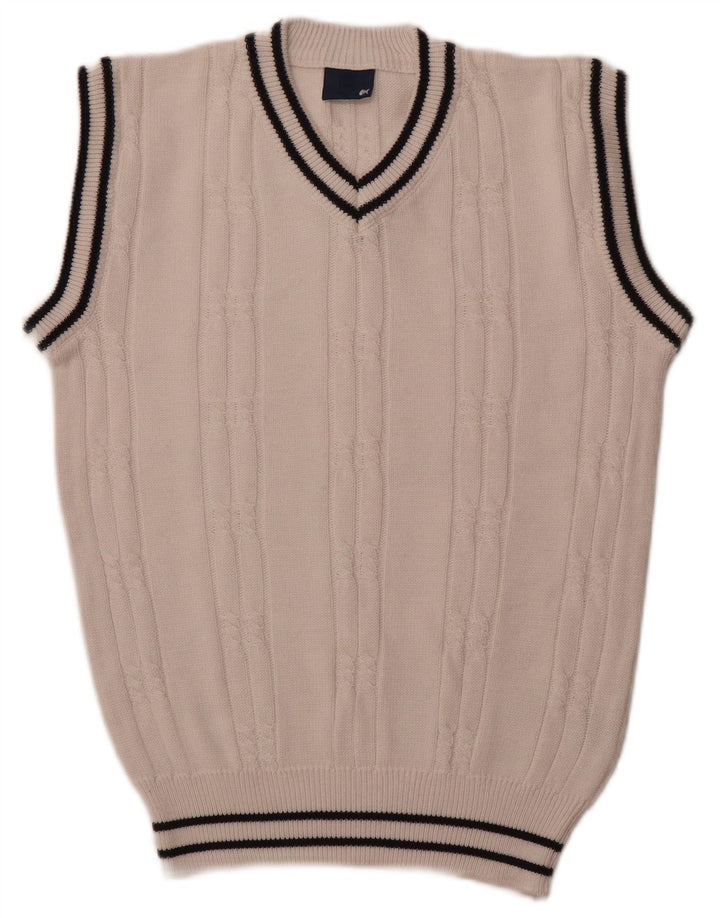 FISHBONE Colete masculino regata pequeno algodão branco