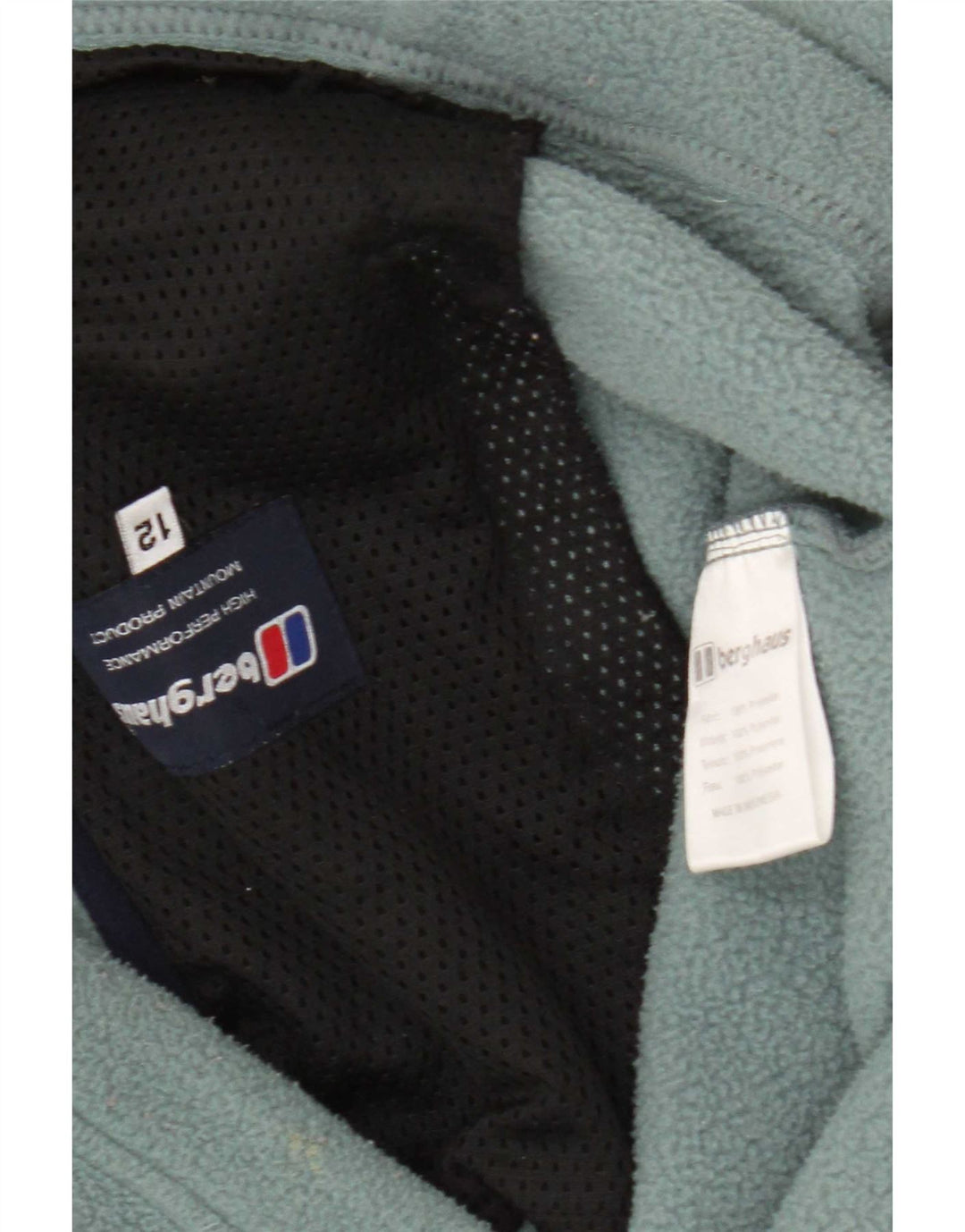 Colete de lã feminino Berghaus UK 12 poliéster azul médio
