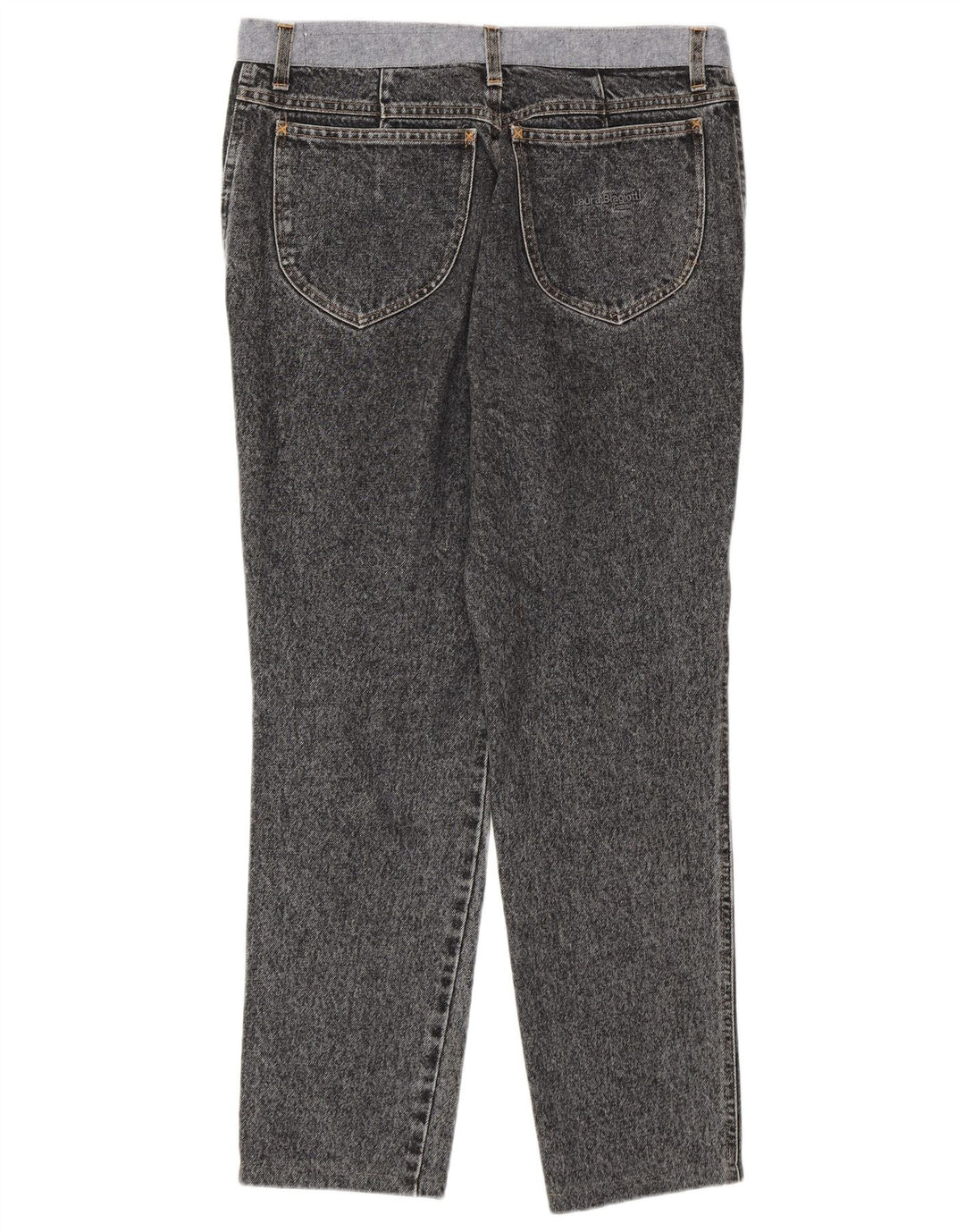 LAURA BIAGIOTTI Calça jeans feminina W30 L27 algodão cinza