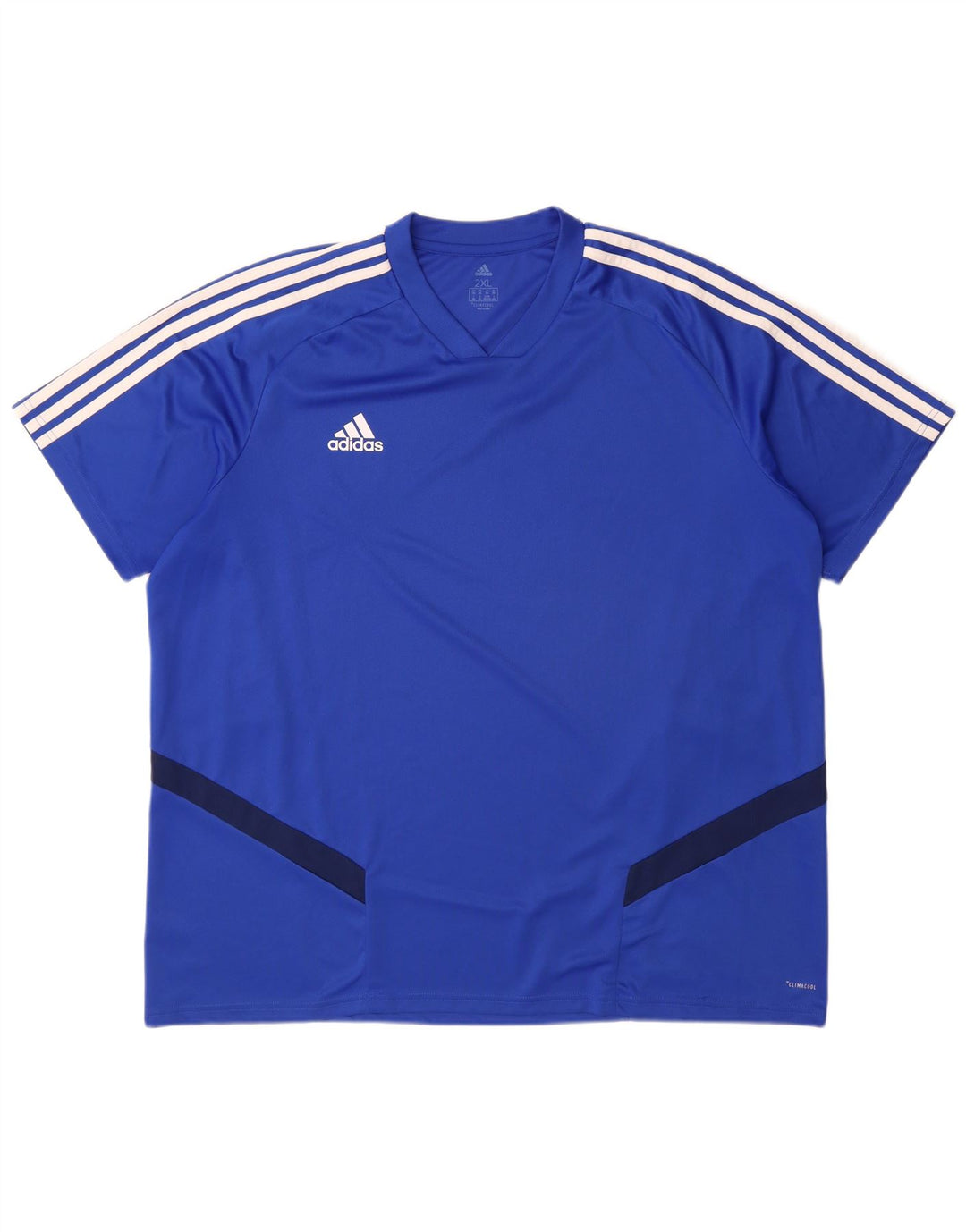 Adidas Masculino Climacool Camiseta Top 2XL Azul Colorblock