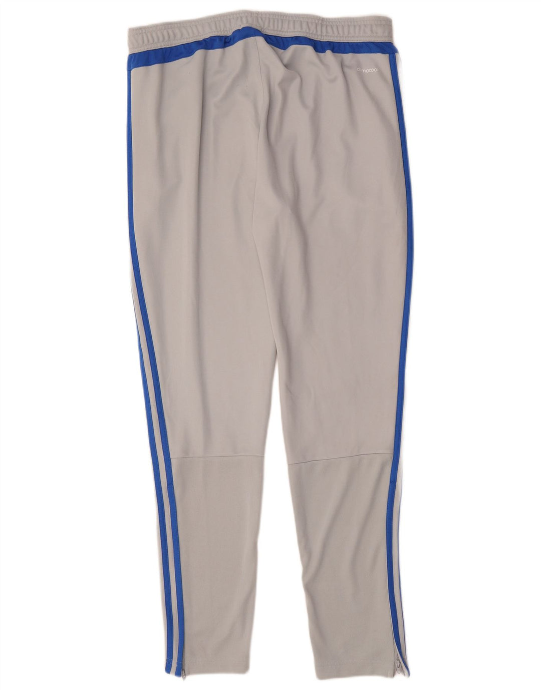 Calça de treino masculina Adidas Climacool grande cinza colorblock poliéster