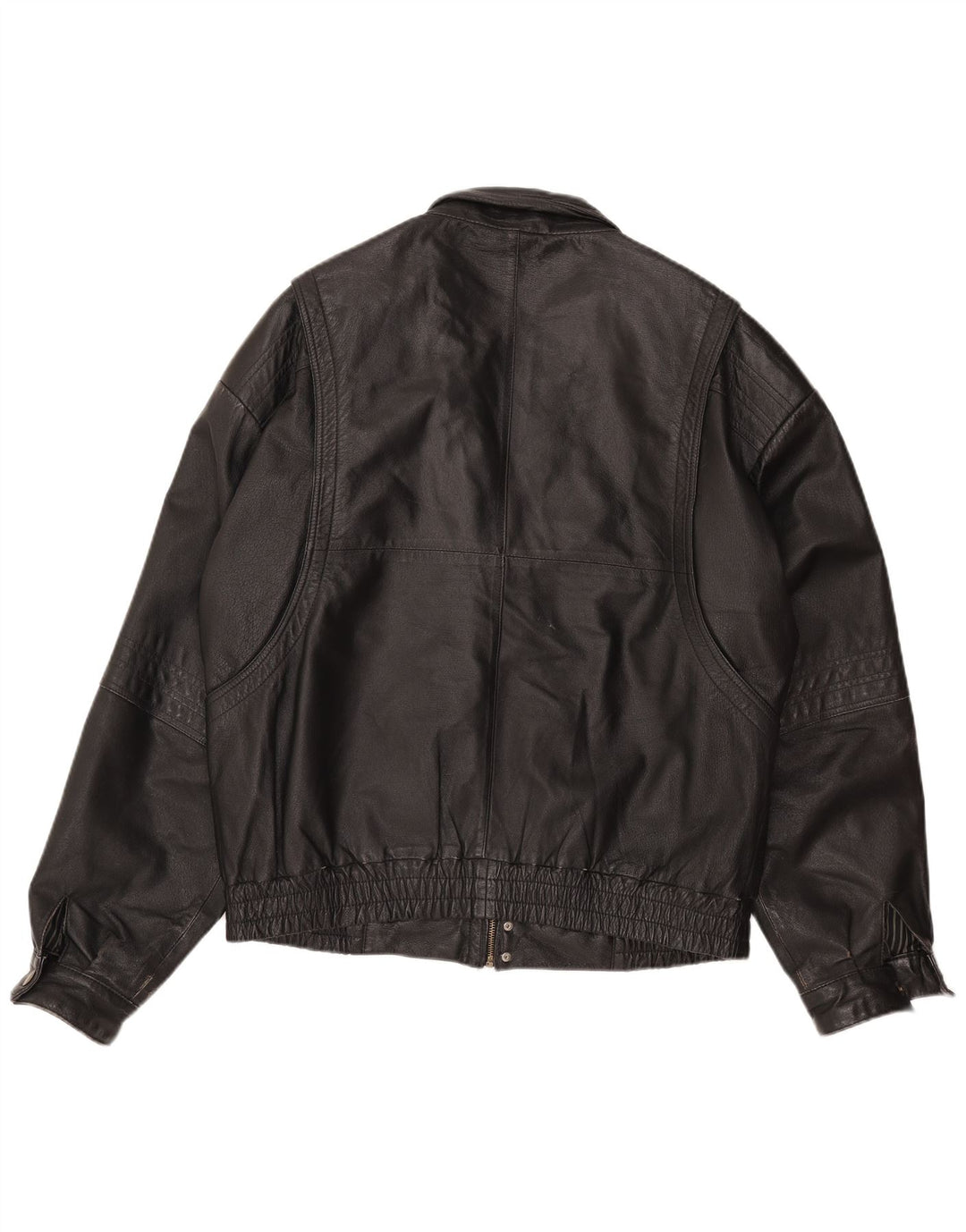 Jaqueta de couro masculina C&A EU 54 2XL couro preto