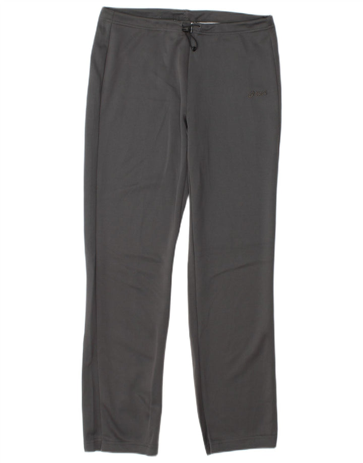 Calça de treino feminina Asics UK 10 pequena cinza poliamida