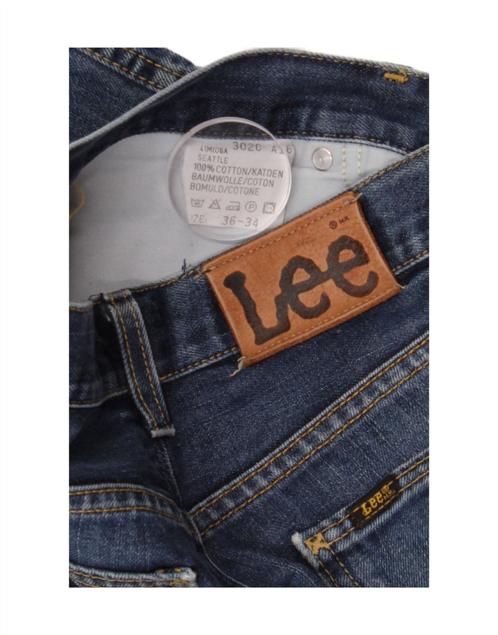 Lee Mens Seattle Loose Jeans W32 L34 Azul Algodão