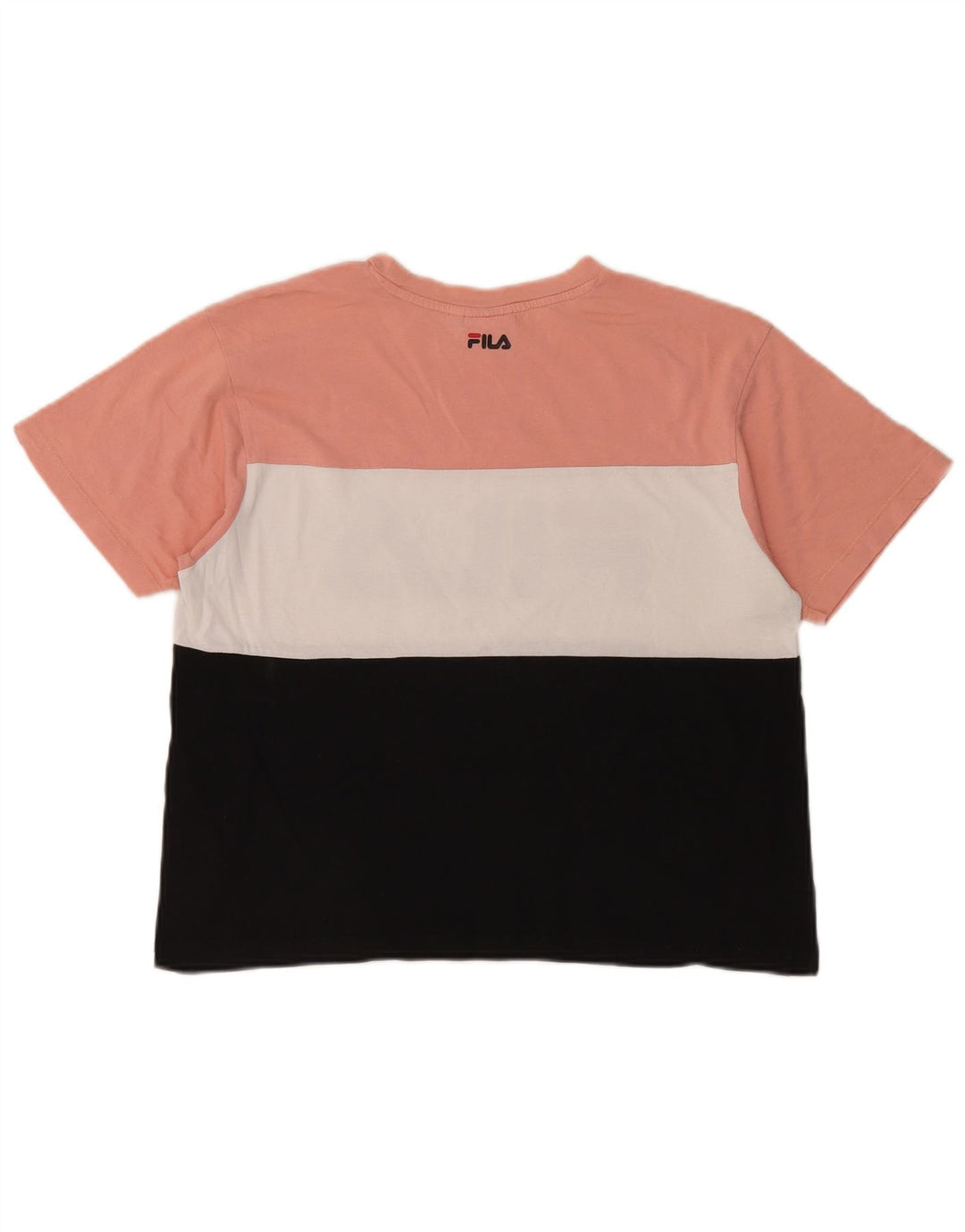 Camiseta feminina Fila Crop Graphic UK 14 Medium Multicolor Colorblock
