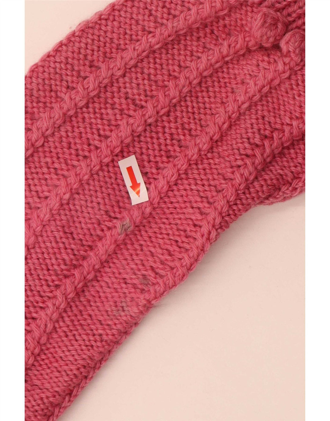 Suéter cardigã feminino vintage UK 12 rosa médio