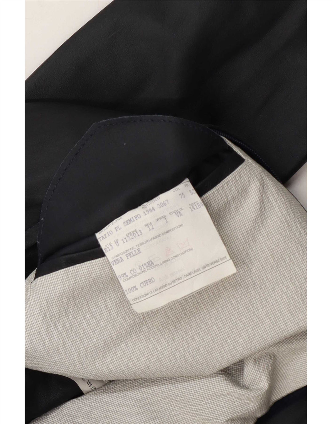 Jaqueta bomber masculina de couro Valstar IT 52 XL azul marinho