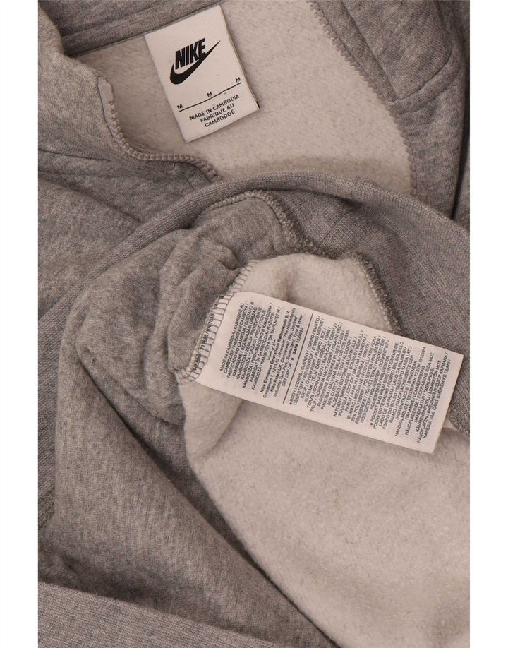 Nike Mens Tracksuit Top Jacket Médio Cinza Colorblock Algodão