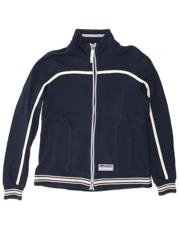 Jaqueta feminina Champion Easy Fit para agasalho Reino Unido 10 pequeno algodão azul marinho