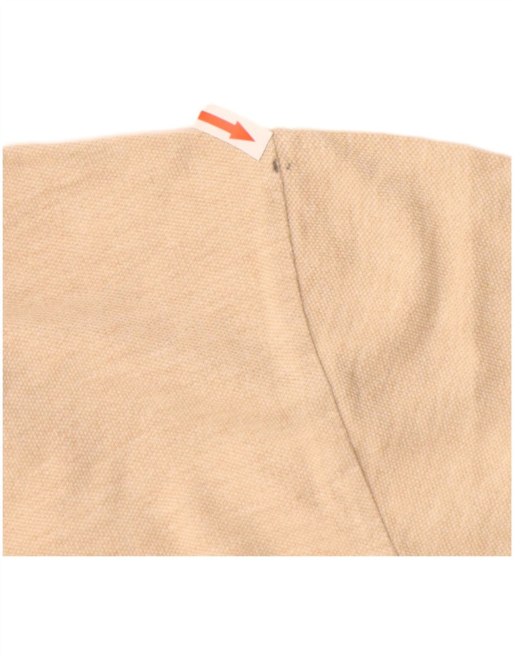 POLO RALPH LAUREN Camisa polo masculina de ajuste personalizado pequeno algodão bege