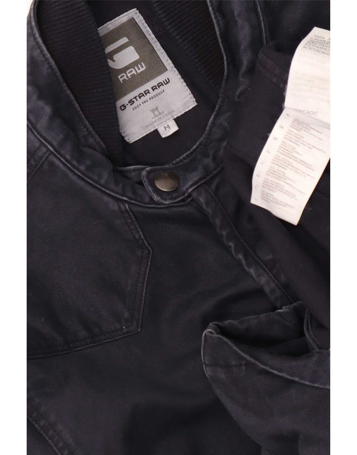 Jaqueta utilitária masculina G-Star UK 38 algodão azul marinho médio