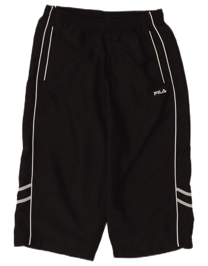 Calça de treino masculina FILA Capri médio preto poliéster