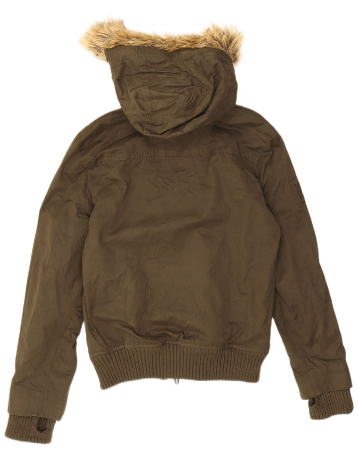 Jaqueta corta-vento masculina Superdry The Windbomber Bomber UK 36 pequena cáqui