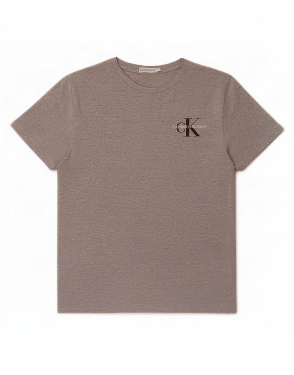 Calvin Klein Jeans Meninos Camiseta gráfica Top 13-14 anos Algodão cinza
