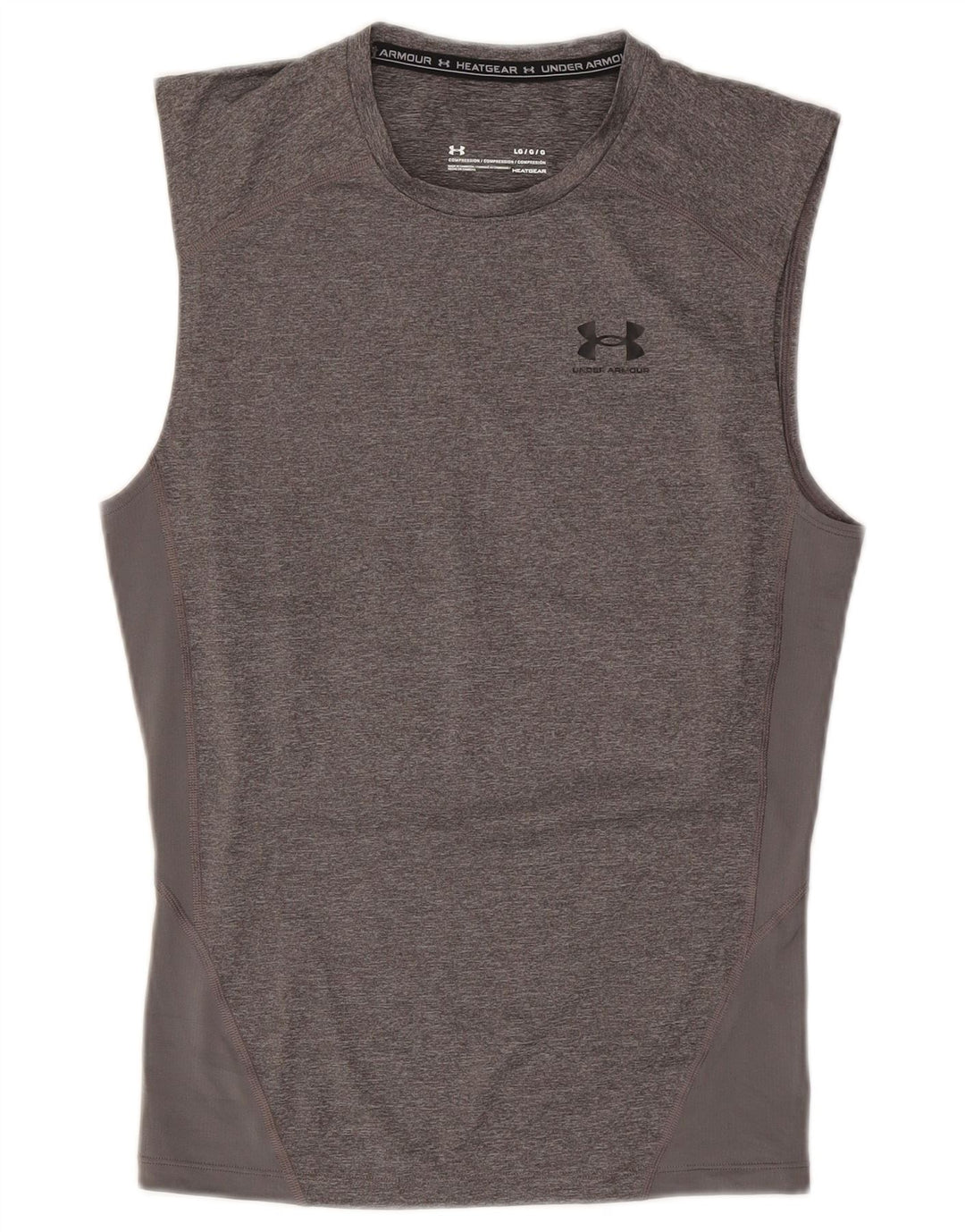 Colete masculino Under Armour Heat Gear Top grande cinza