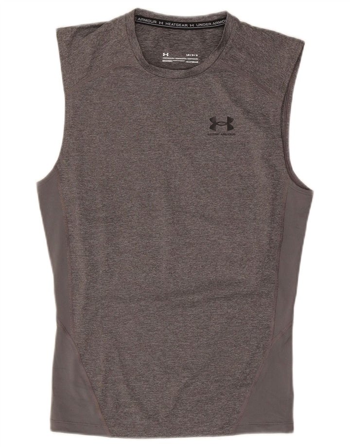 Colete masculino Under Armour Heat Gear Top grande cinza