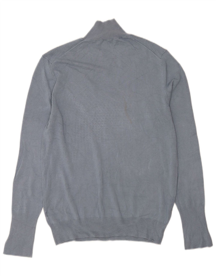 Suéter Zara feminino com gola tartaruga, 18 XL, azul