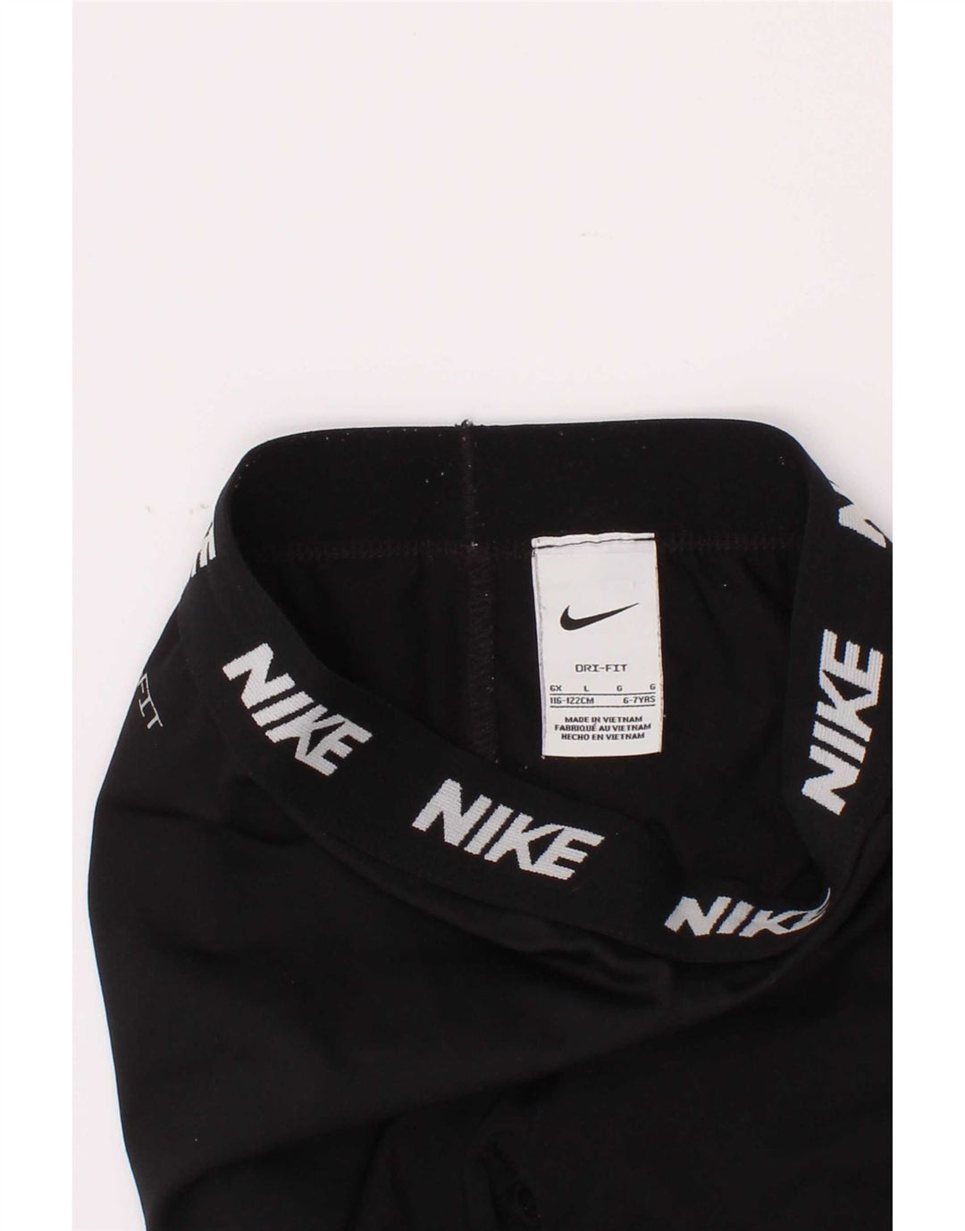Leggings Nike Graphic para meninas de 6 a 7 anos grandes pretas