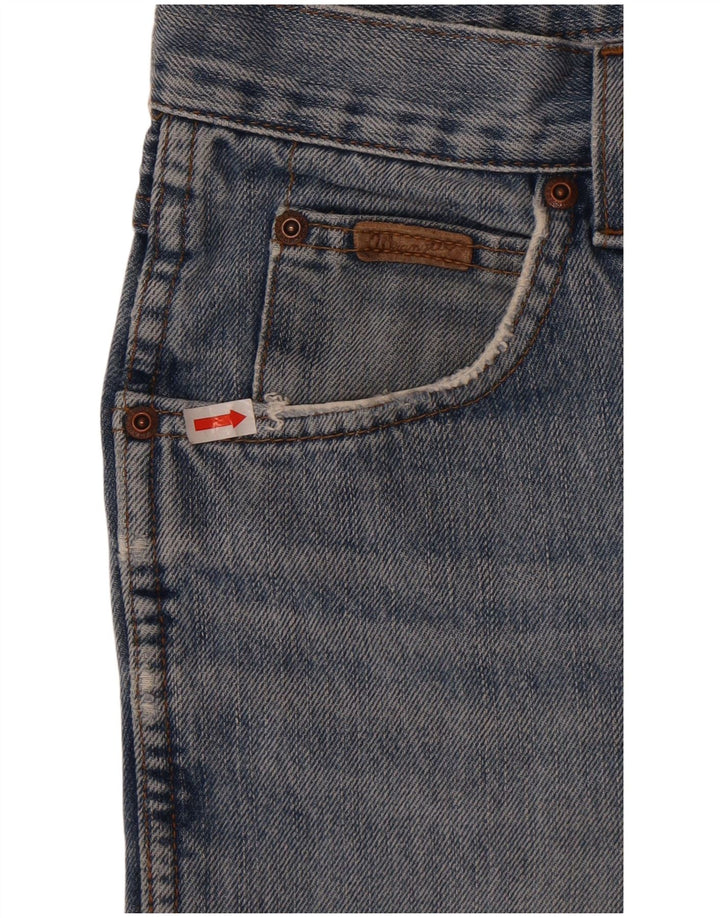 Wrangler Masculino Texas Straight Jeans W33 L34 Azul Algodão